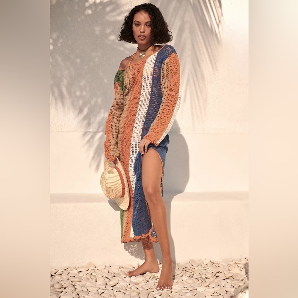 NWT Mahila Crochet Cardigan Sweater